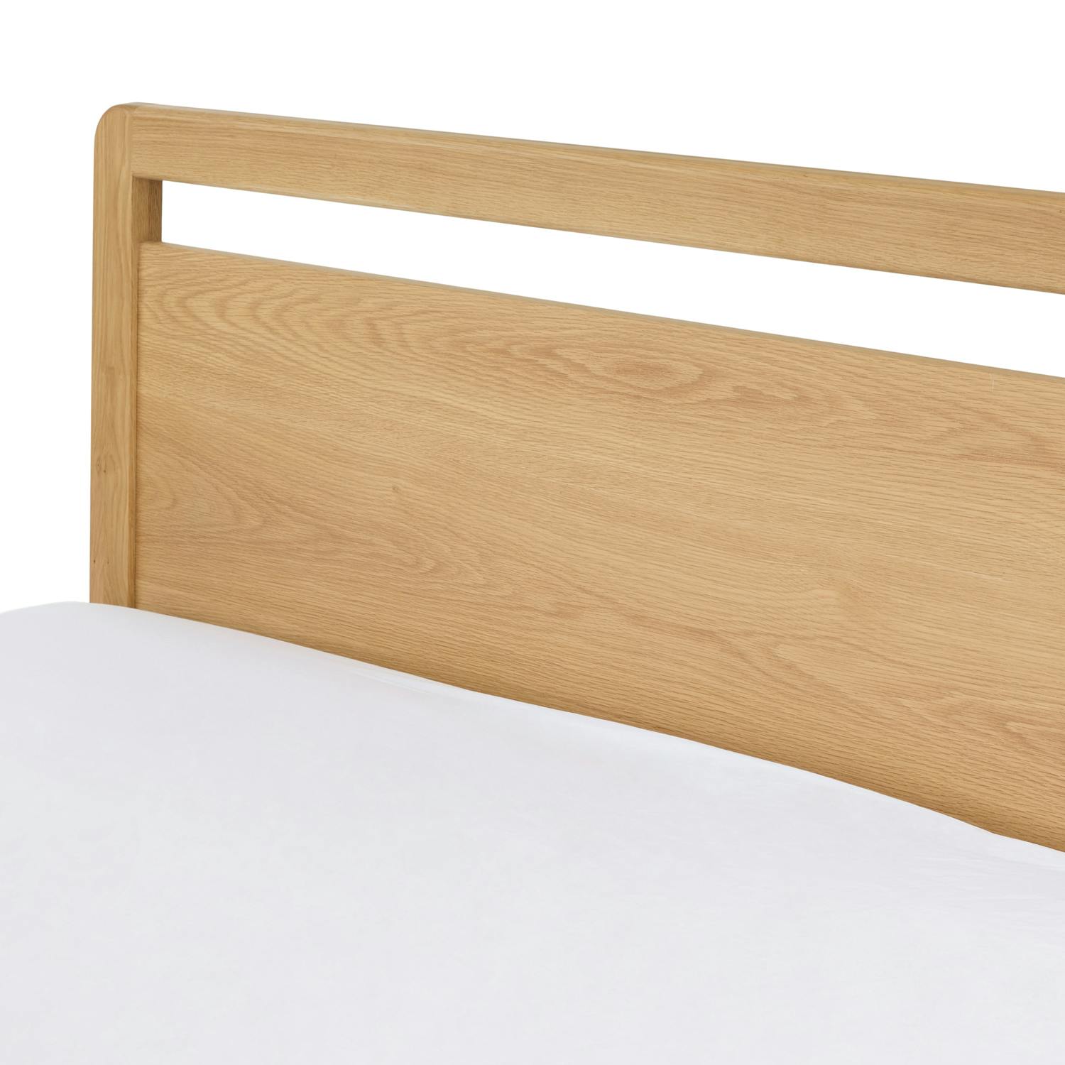 Dalsa Natural Oak Wood Queen sized Bed | Article