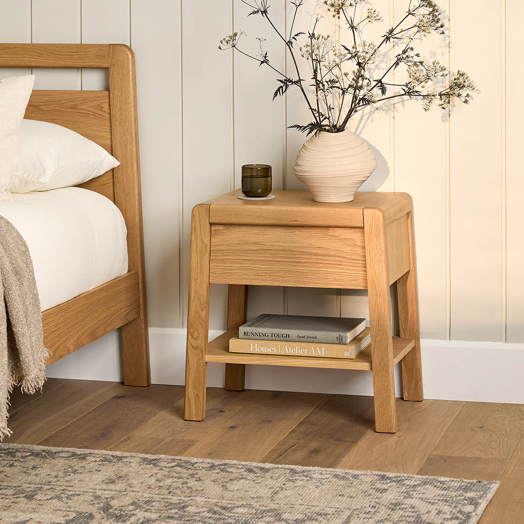 Dalsa 1-Drawer Nightstand - Natural Oak
