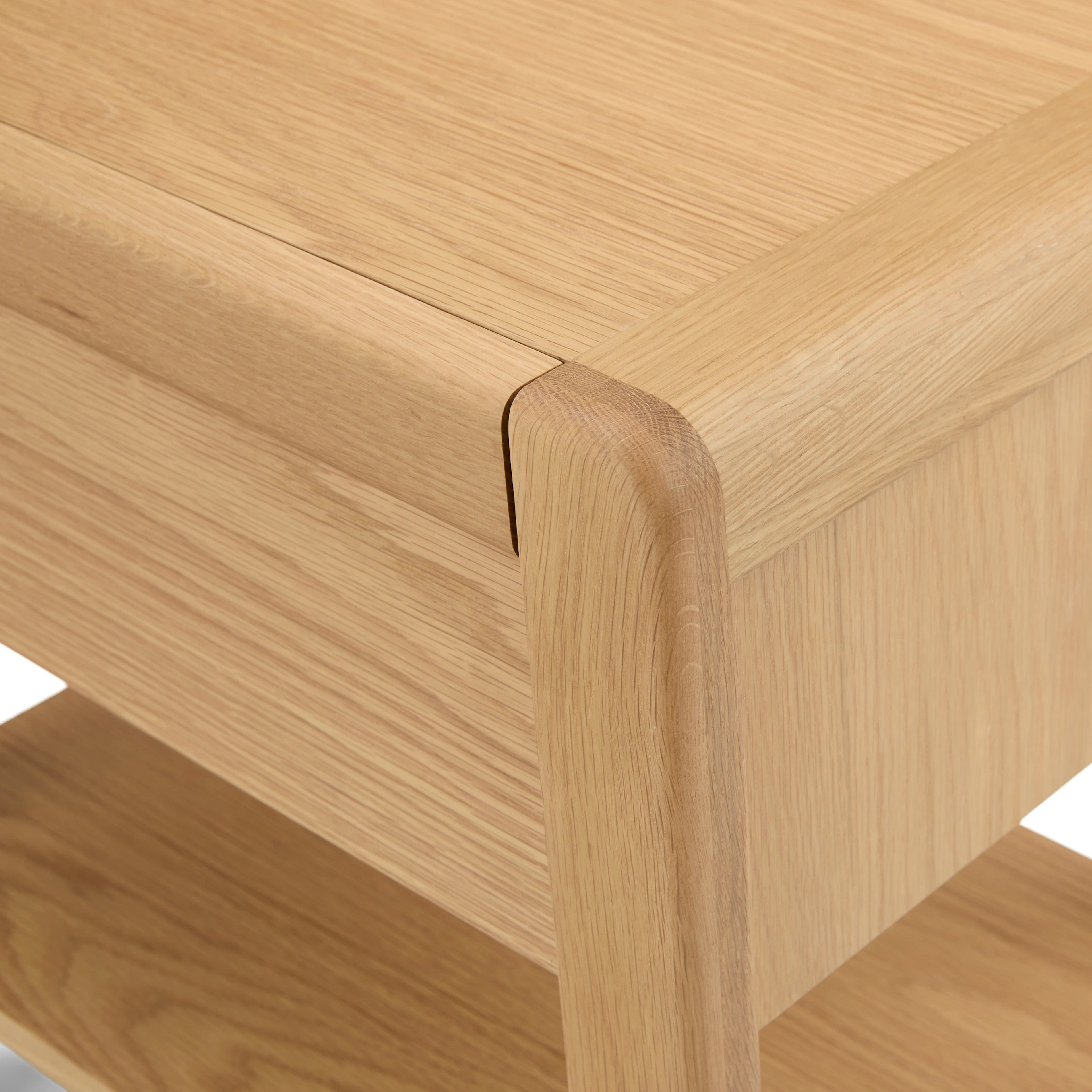 Dalsa 1-Drawer Nightstand - Natural Oak