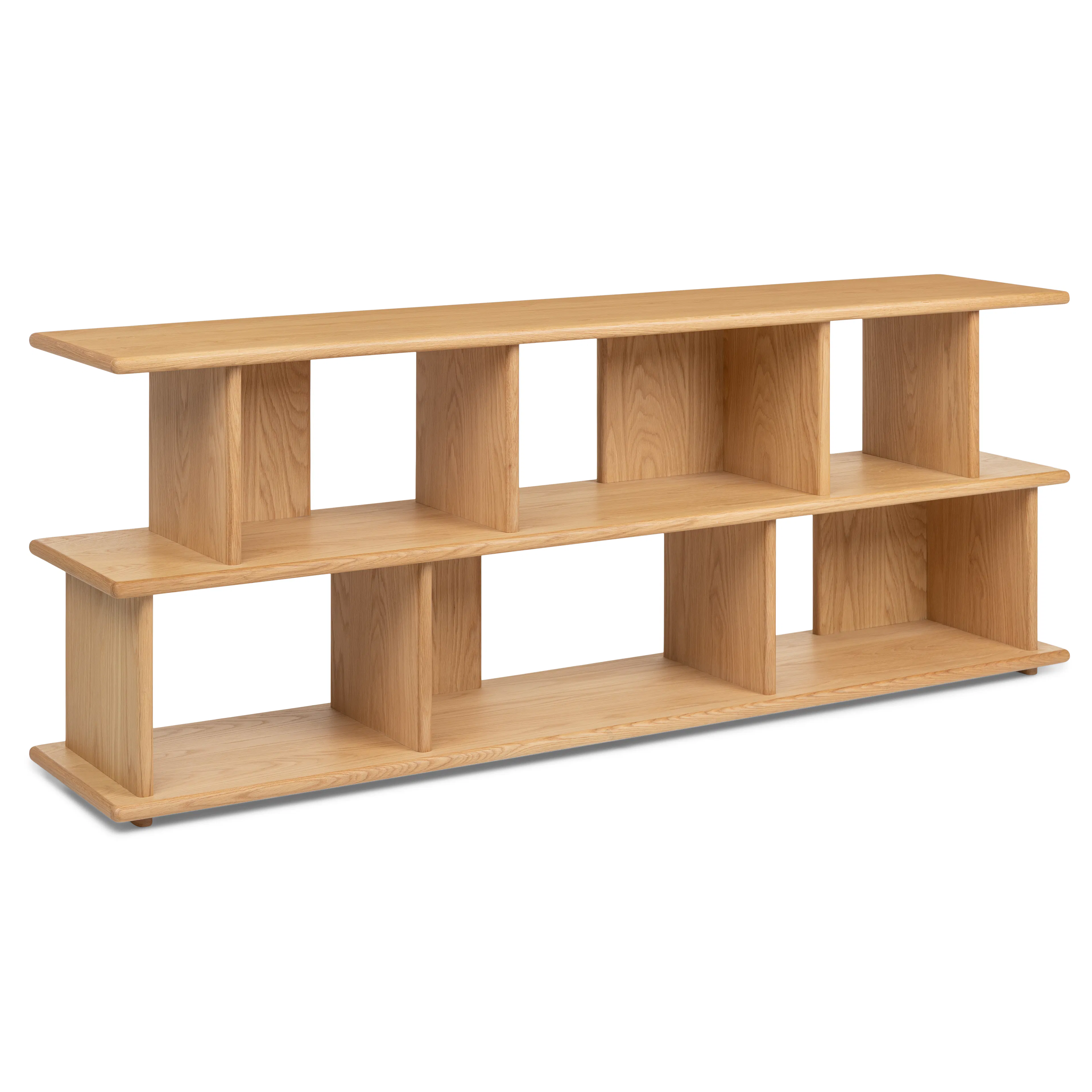 Lafora 72" Bookcase, Short - Natural Oak