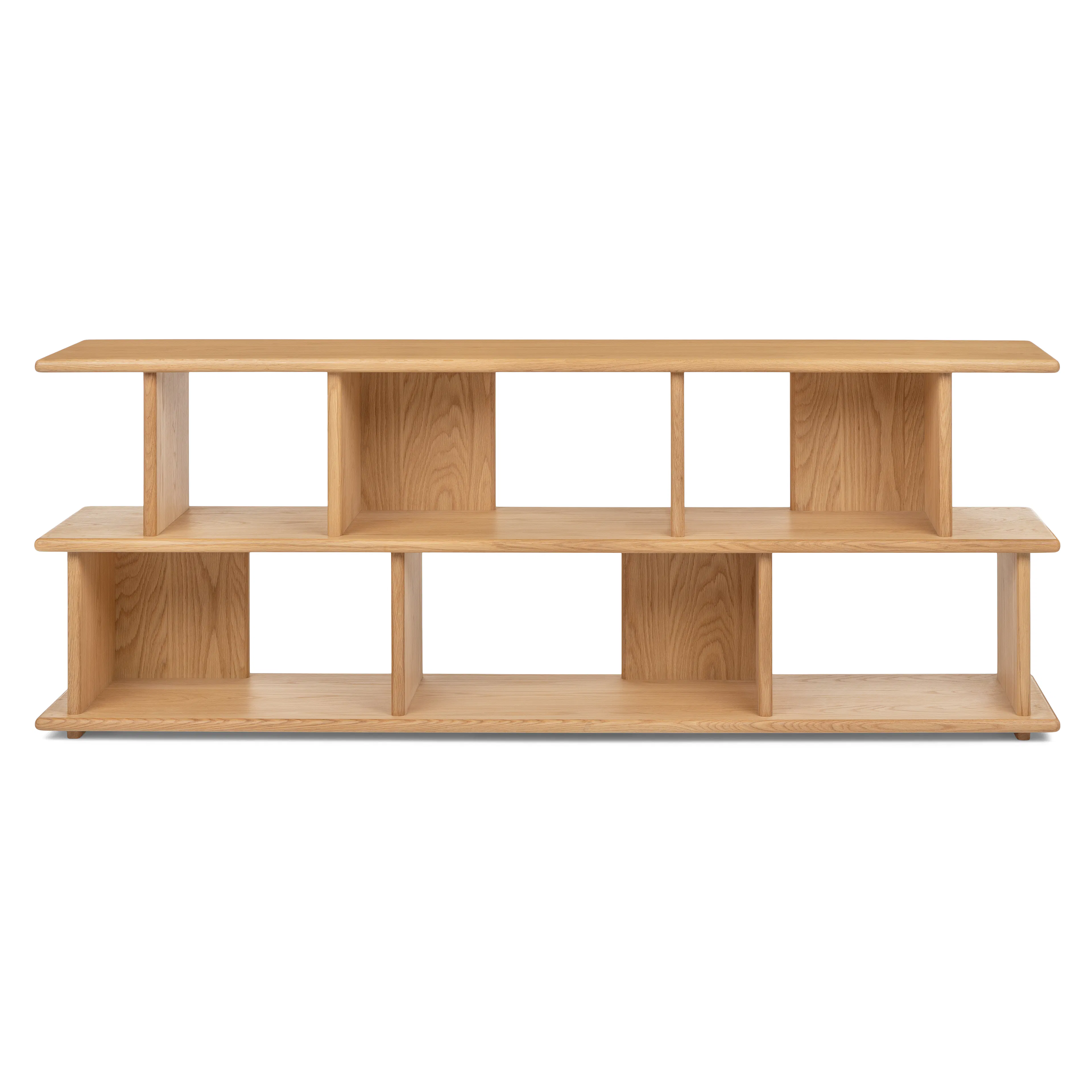 Lafora 72" Bookcase, Short - Natural Oak