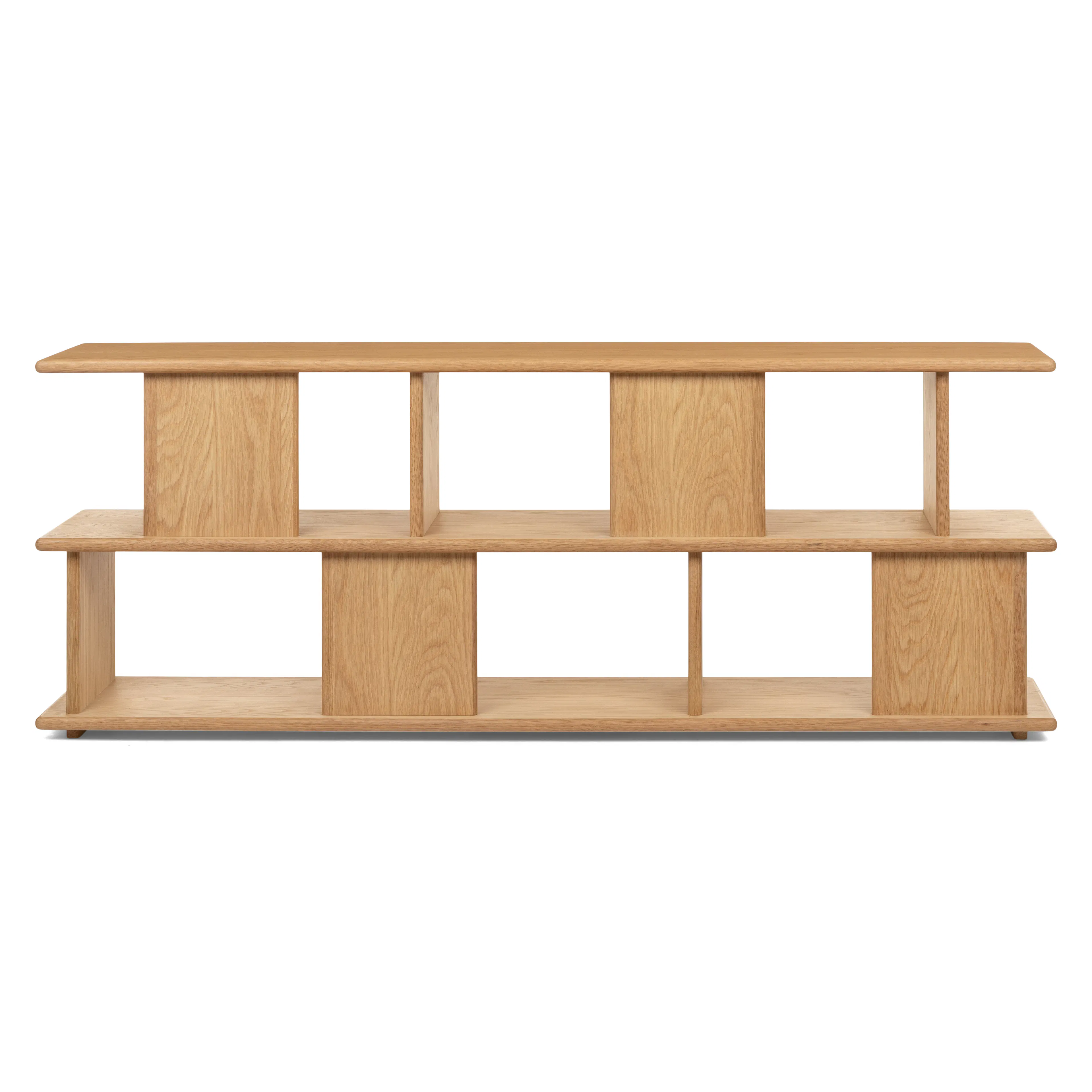 Lafora 72" Bookcase, Short - Natural Oak