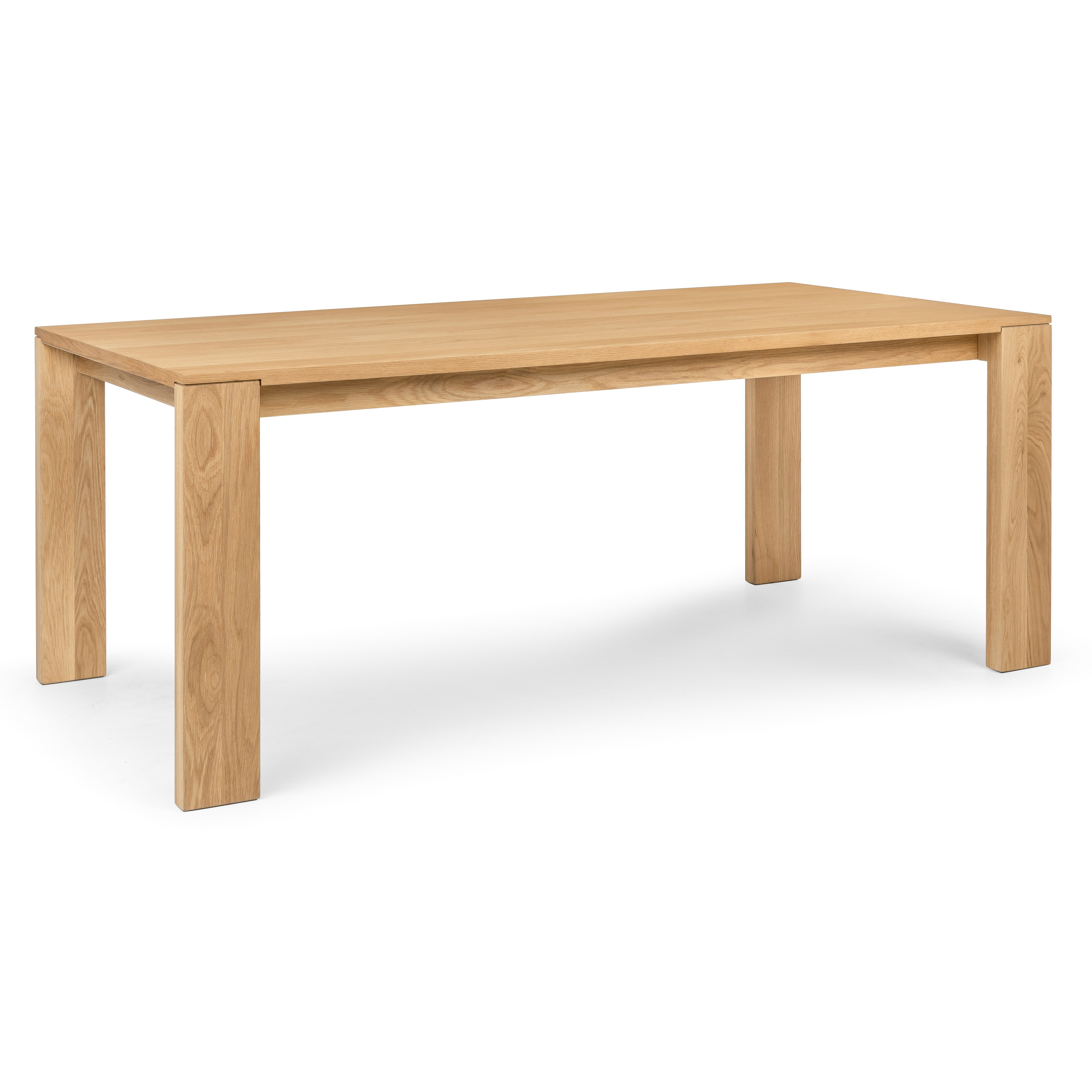 BYO TABLE D LEG 120×60 OAK Dako Natural Oak Wood Dining Table for 6, Japandi Style