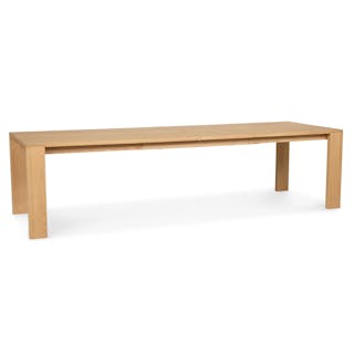 Dako 76.75" - 116" Extendable Dining Table - Natural Oak