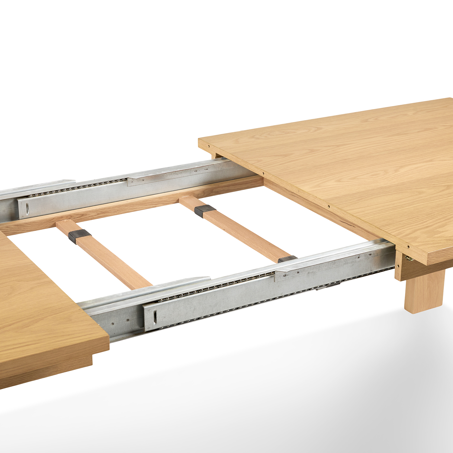 Dako Natural Oak Wood Extendable Dining Table, Japandi Style | Article
