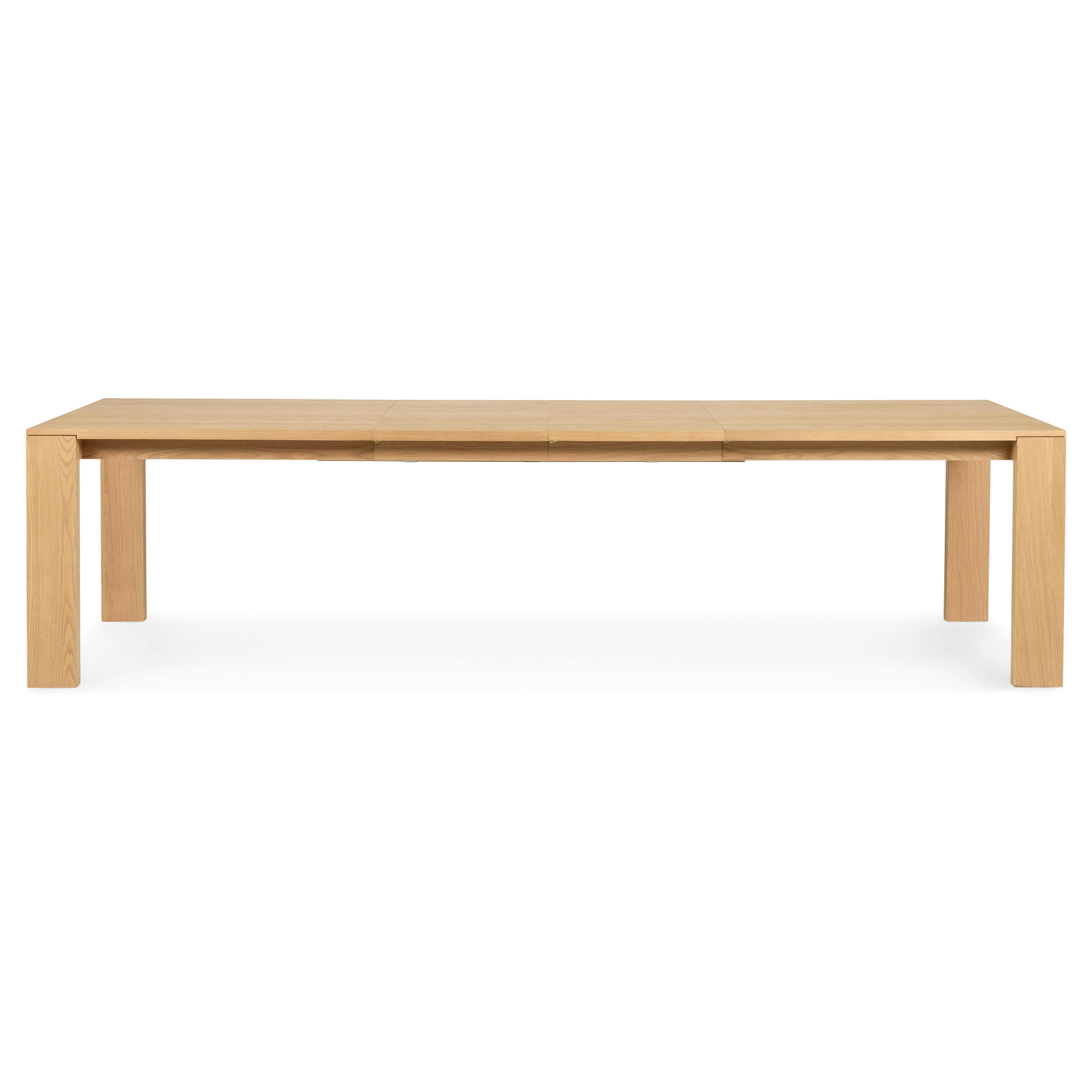 BYO TABLE D LEG 120×60 OAK Dako Natural Oak Wood Extendable Dining Table, Japandi Style | Article