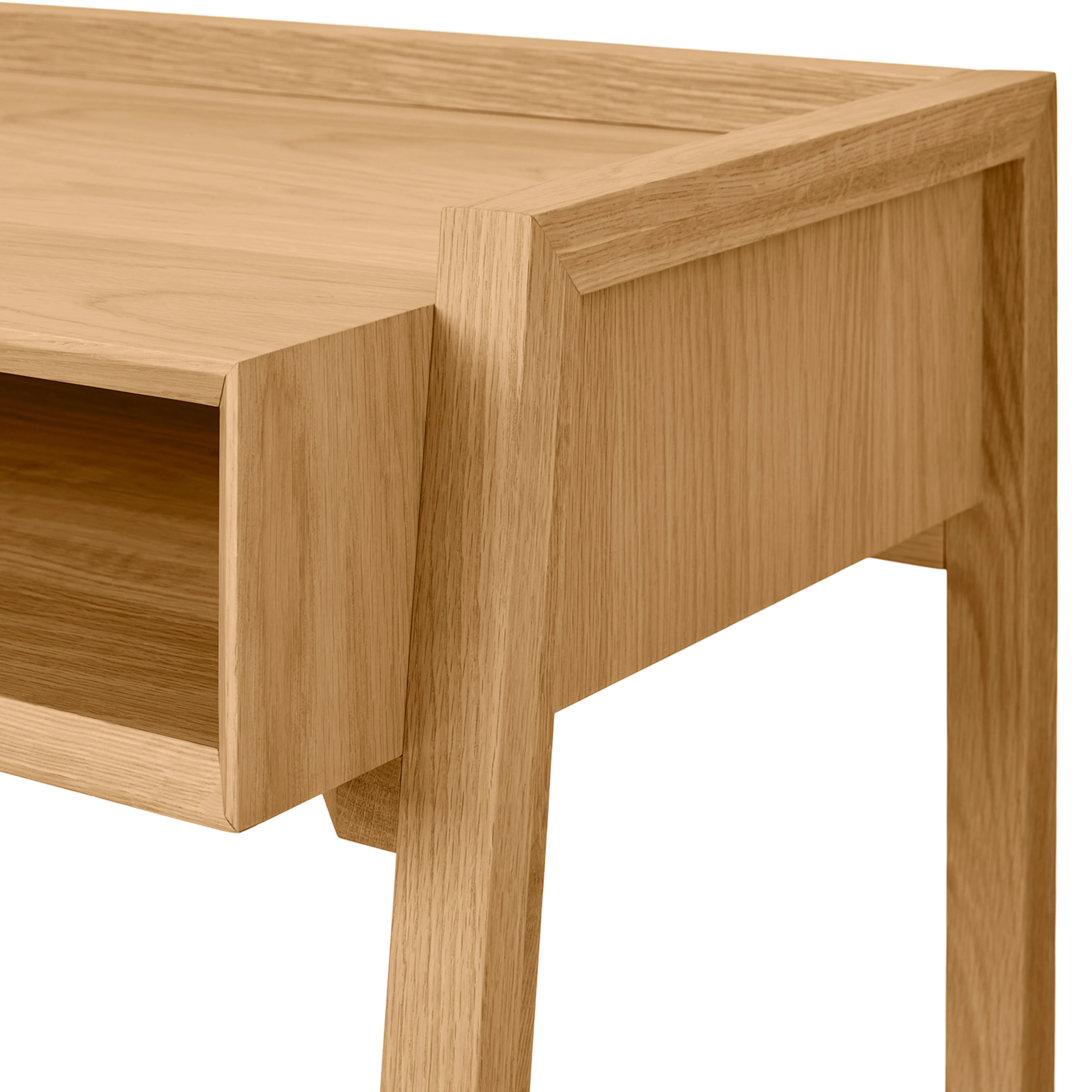 Fantol 43.25" Natural Oak Desk - Stylish & Functional