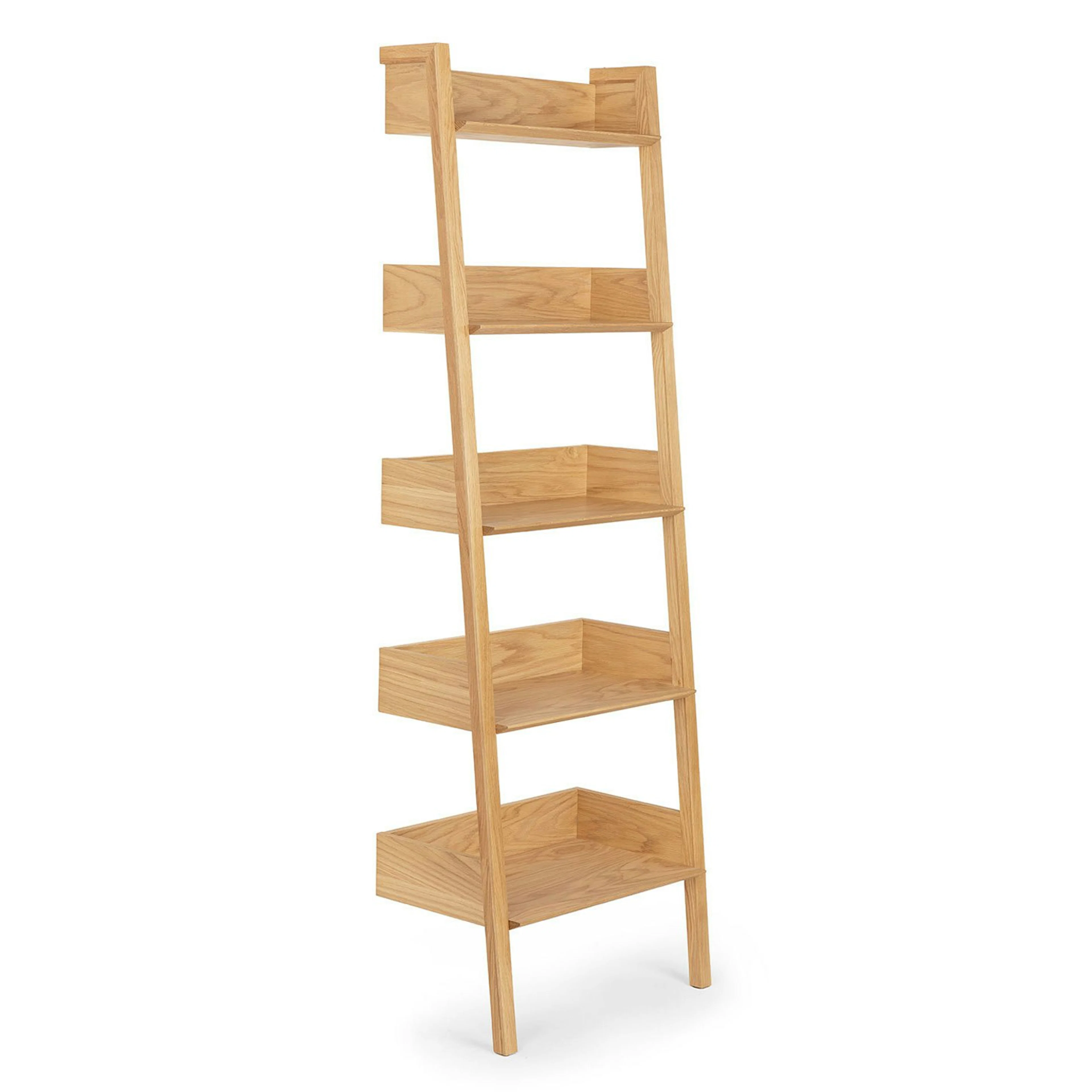 Fantol 26.5" Narrow Shelving Unit - Natural Oak
