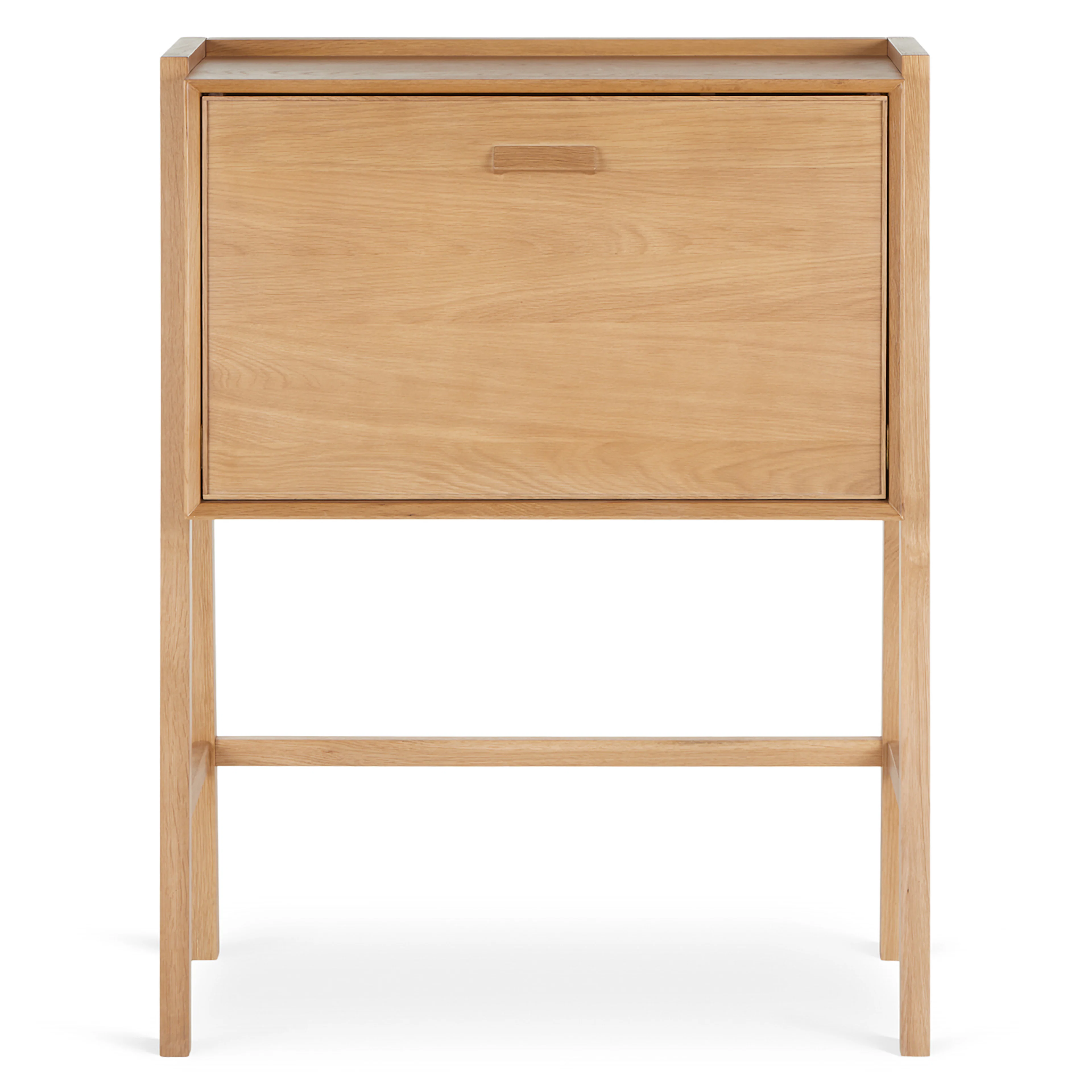 Fantol 35.5" Natural Oak Cabinet Desk - Stylish & Functional