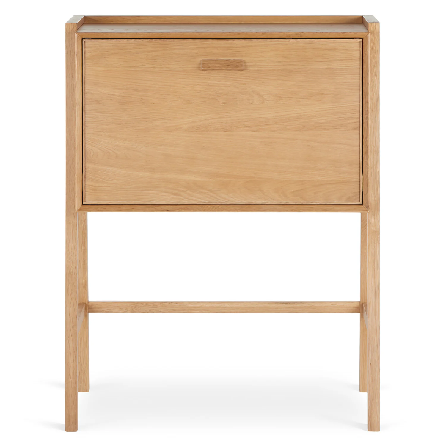 Fantol 35.5" Natural Oak Cabinet Desk - Stylish & Functional