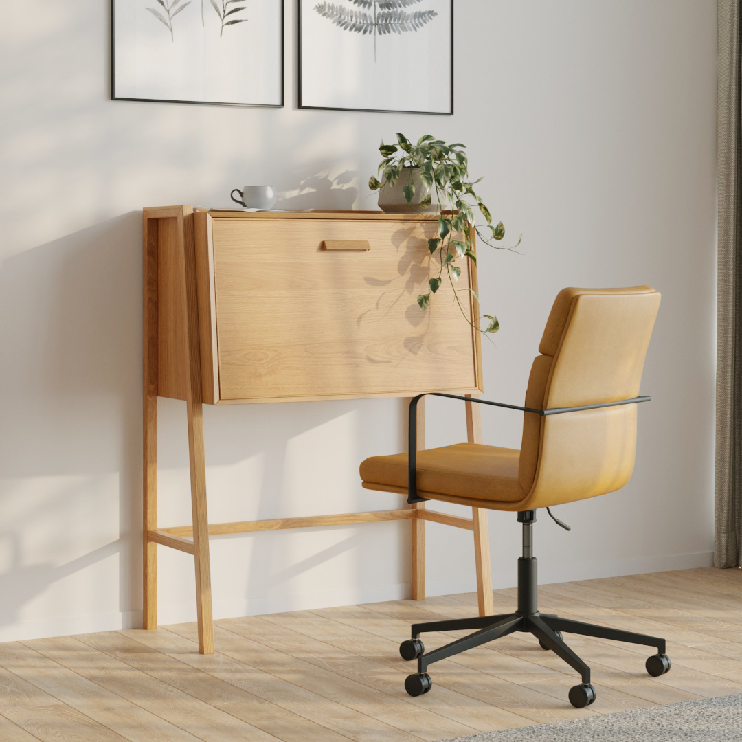 Fantol oak desk discount