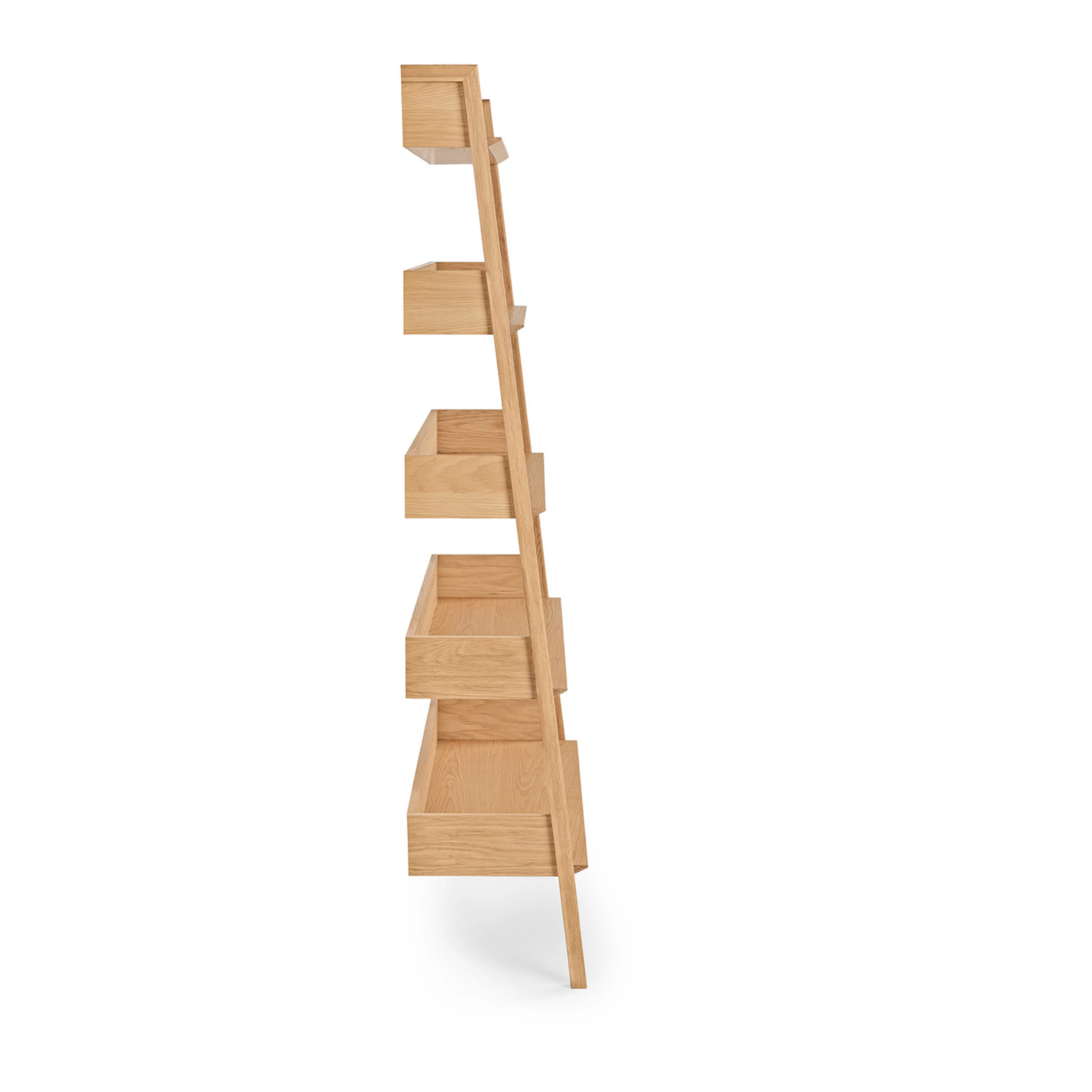 Fantol 51.5" Shelving Unit, Wide - Natural Oak