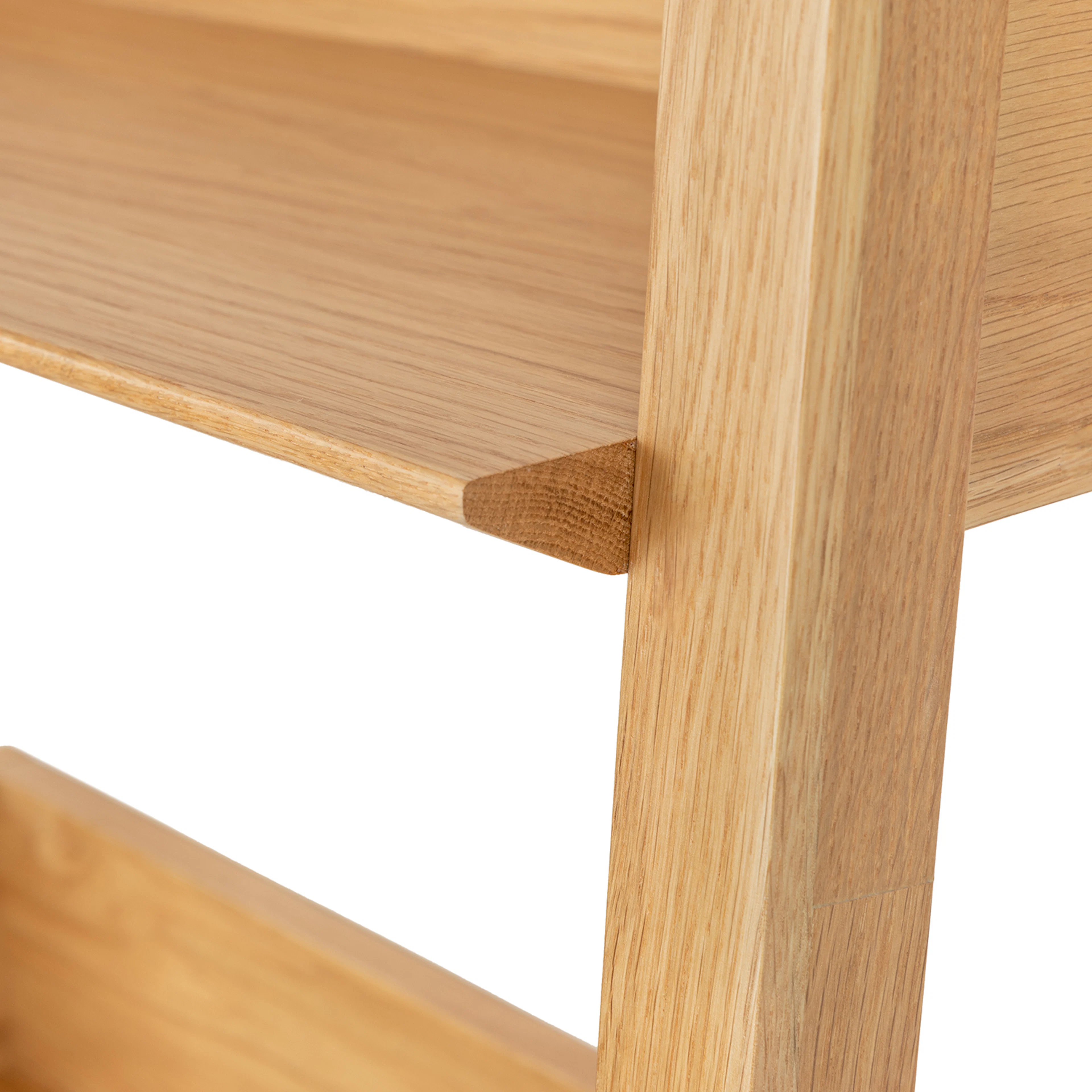 Fantol 51.5" Shelving Unit, Wide - Natural Oak