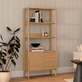 Merto 33" Bookcase - Natural Oak