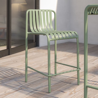 Sarek Outdoor Counter Stool - Khaki Green