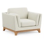 Ceni 39" Lounge Chair - Buckler Ivory