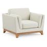 Ceni 39" Lounge Chair - Buckler Ivory
