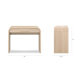 The Faydra Mini Desk x Cilo Ottoman Bundle - Primary View 1 of 7 (Click To Zoom).