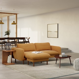 Sanders 85.5" Reversible Sectional - Hestia Ginger