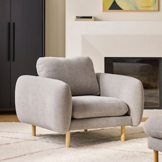 Sanders 37" Lounge Chair - Hestia Gray