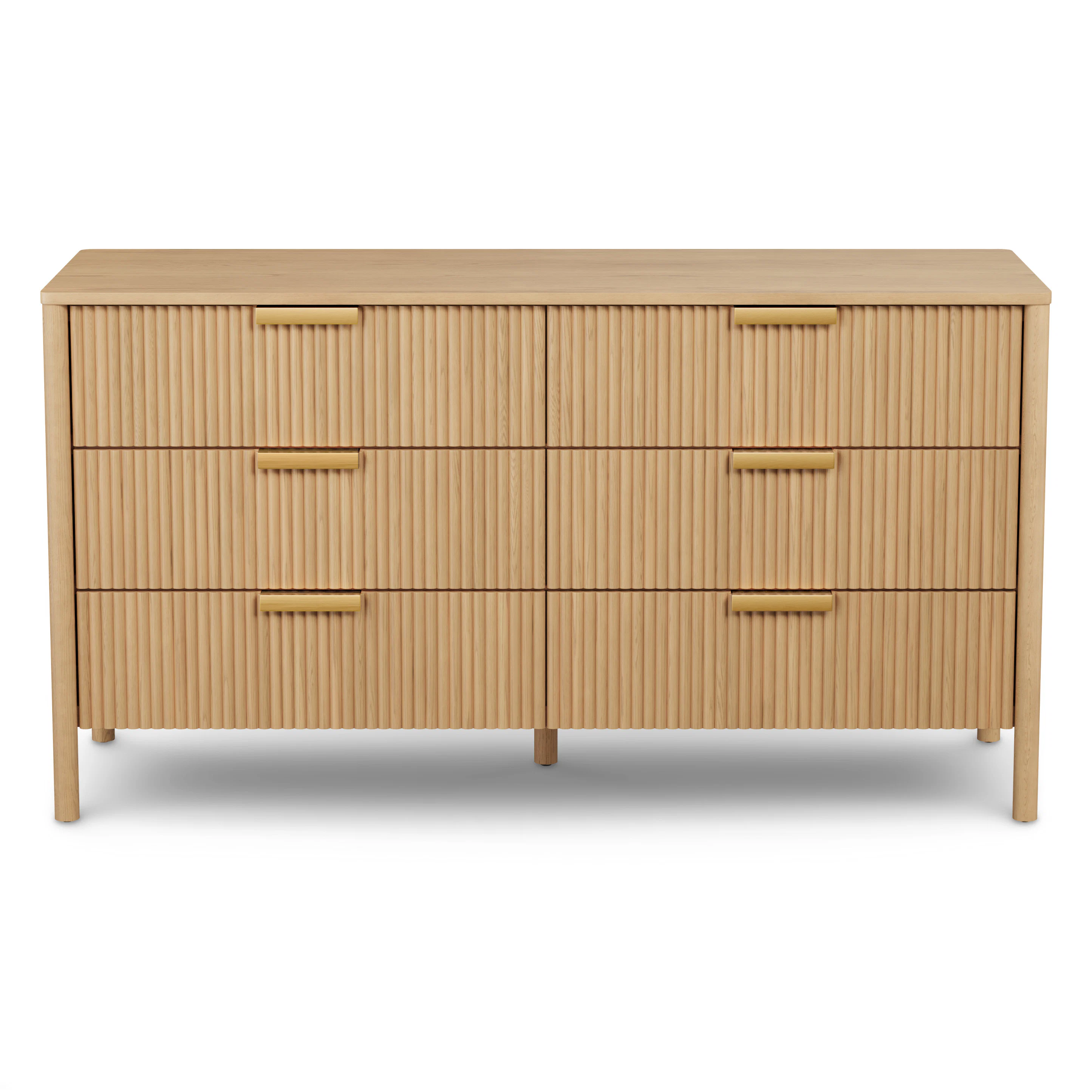 Liv 6-Drawer Double Dresser - White Oak