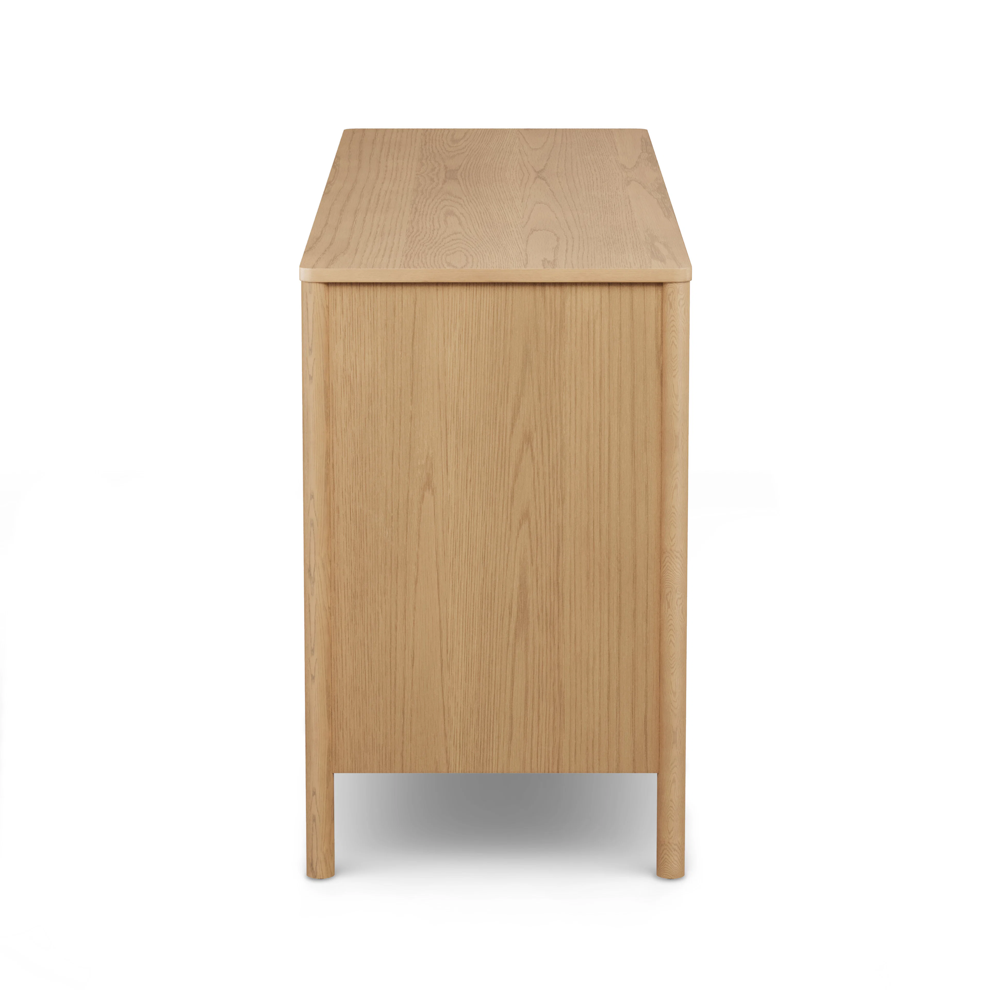 Liv Fluted White Oak 6-Drawer Double Dresser | Scandinavian