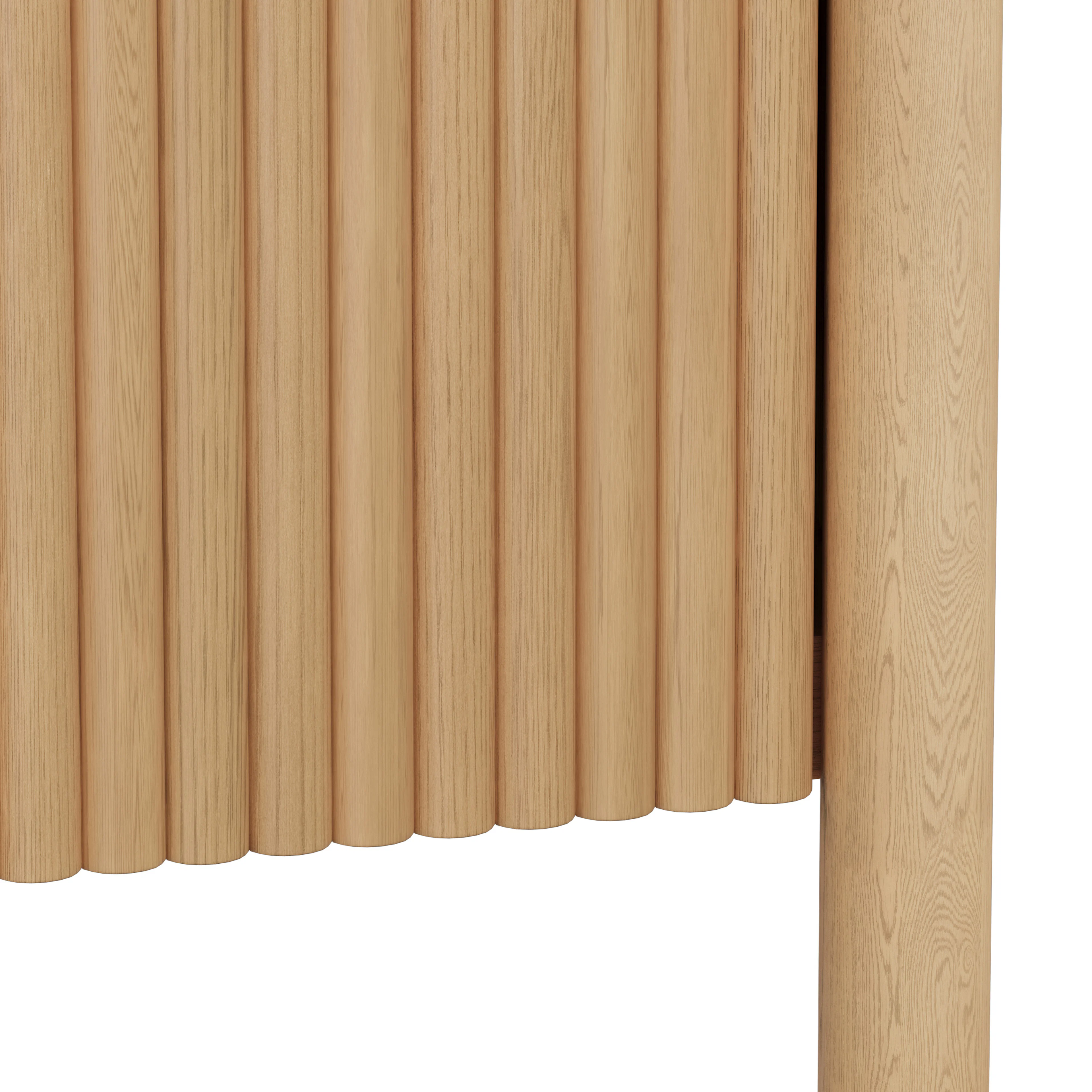 Liv Fluted White Oak 6-Drawer Double Dresser | Scandinavian