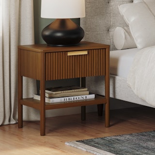 Liv 1-Drawer Nightstand - Walnut