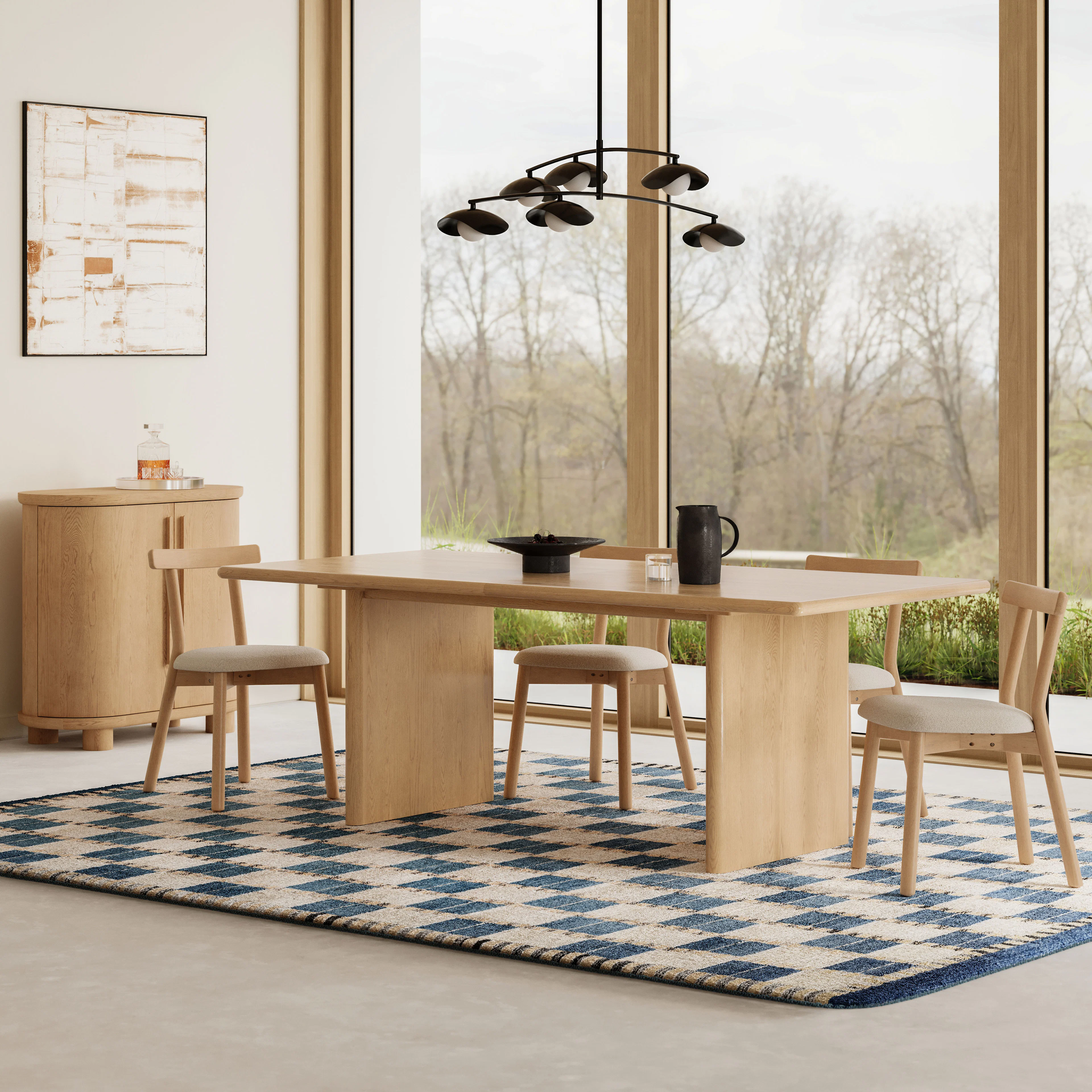 Torme 82.75" - 104.25" Extendable Dining Table - White Oak
