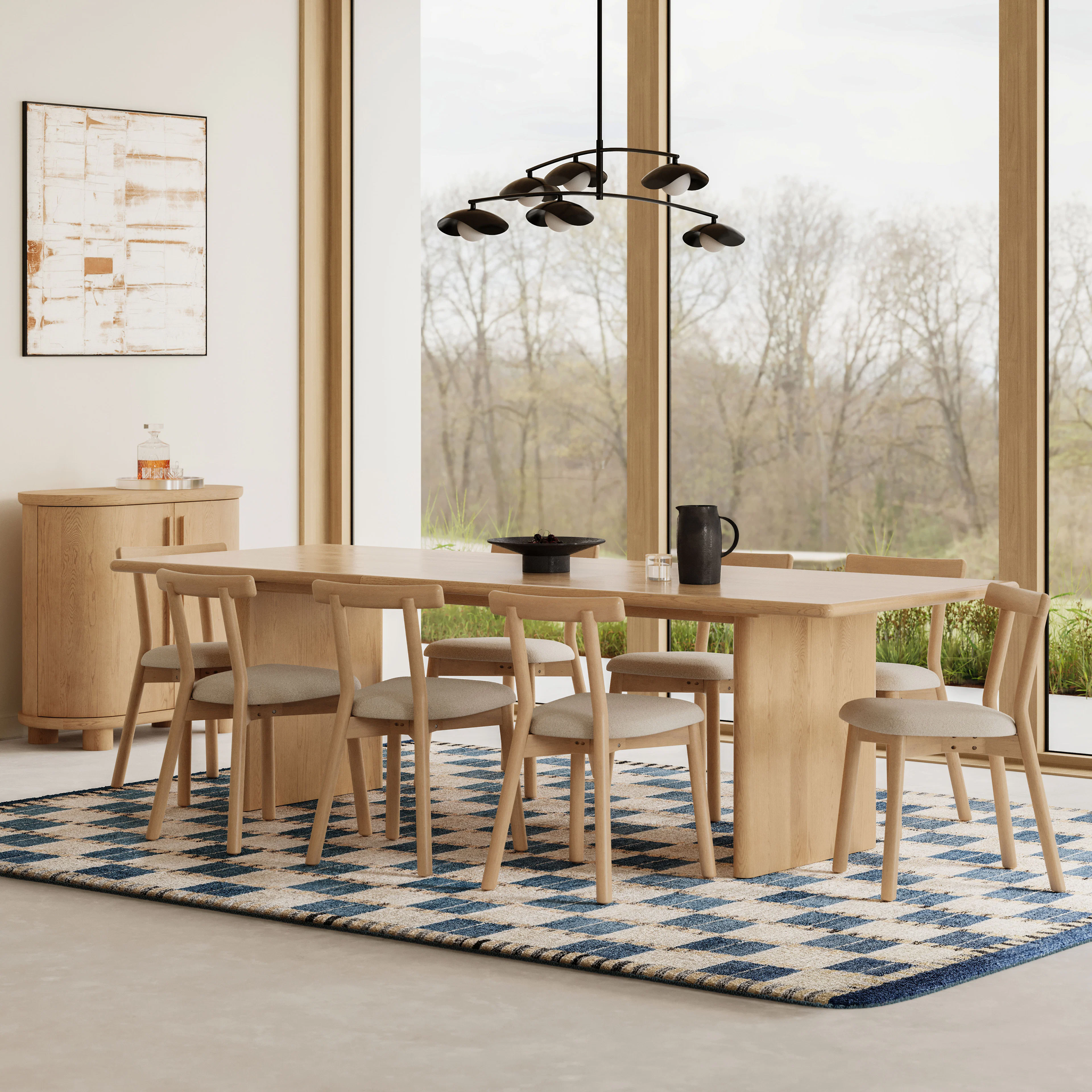 Torme 82.75" - 104.25" Extendable Dining Table - White Oak