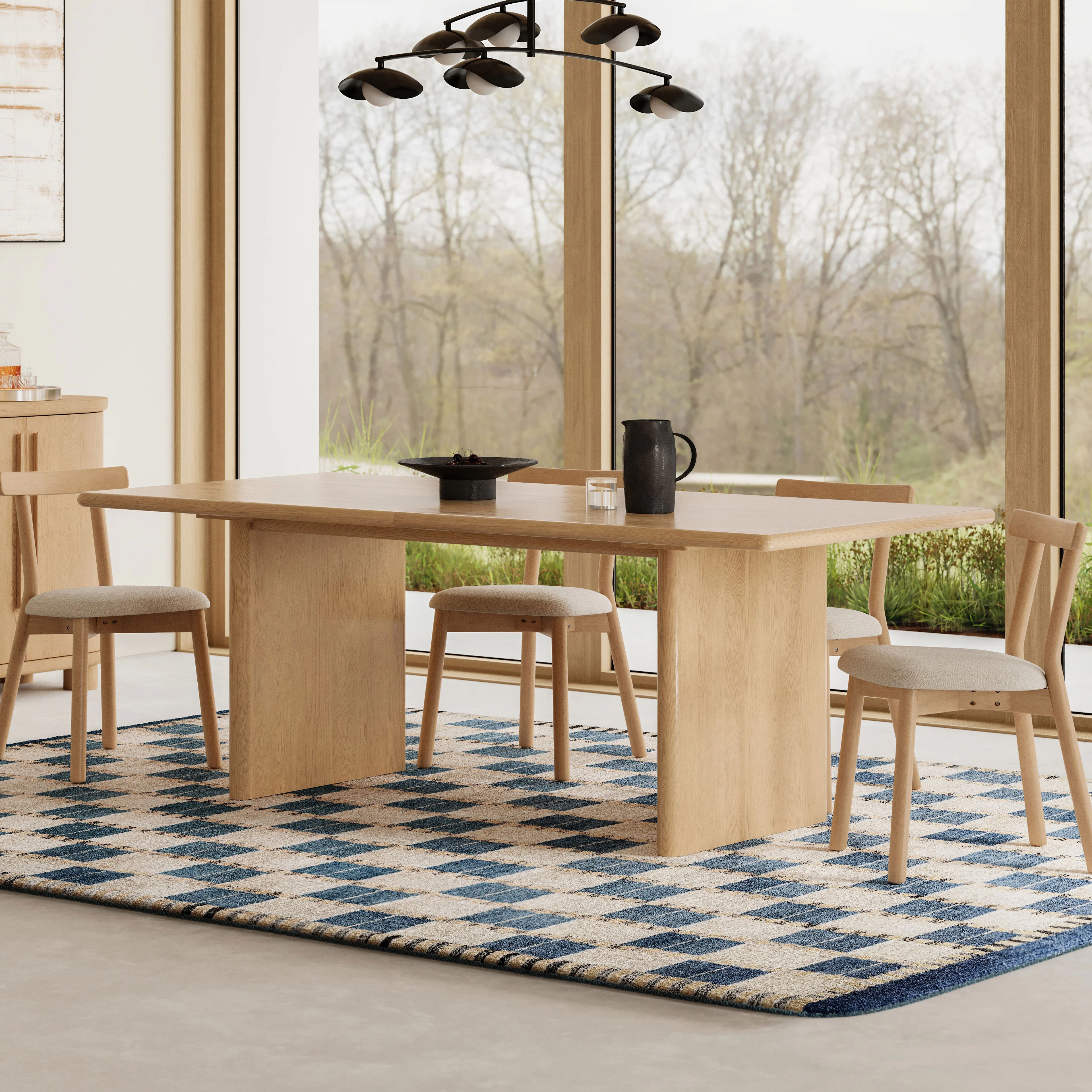 Torme 82.75" - 104.25" Extendable Dining Table - White Oak