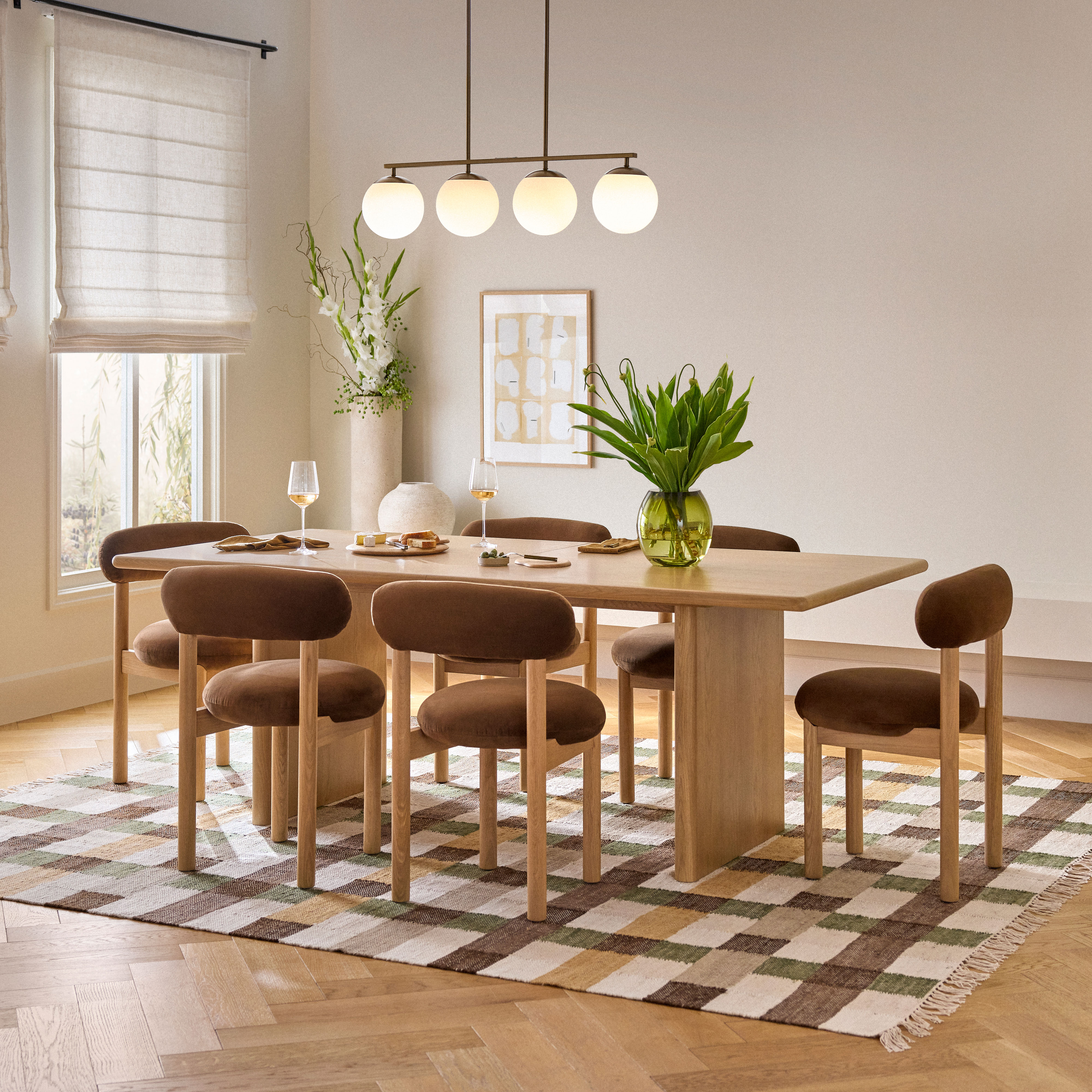 Torme White Oak Extendable Dining Table for 8 | Article
