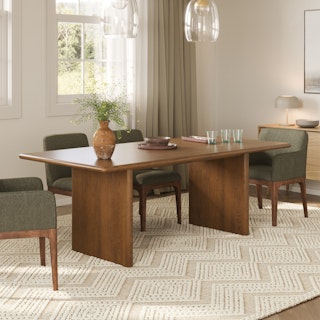 Torme 82.75" - 104.25" Extendable Dining Table - Smoked Oak