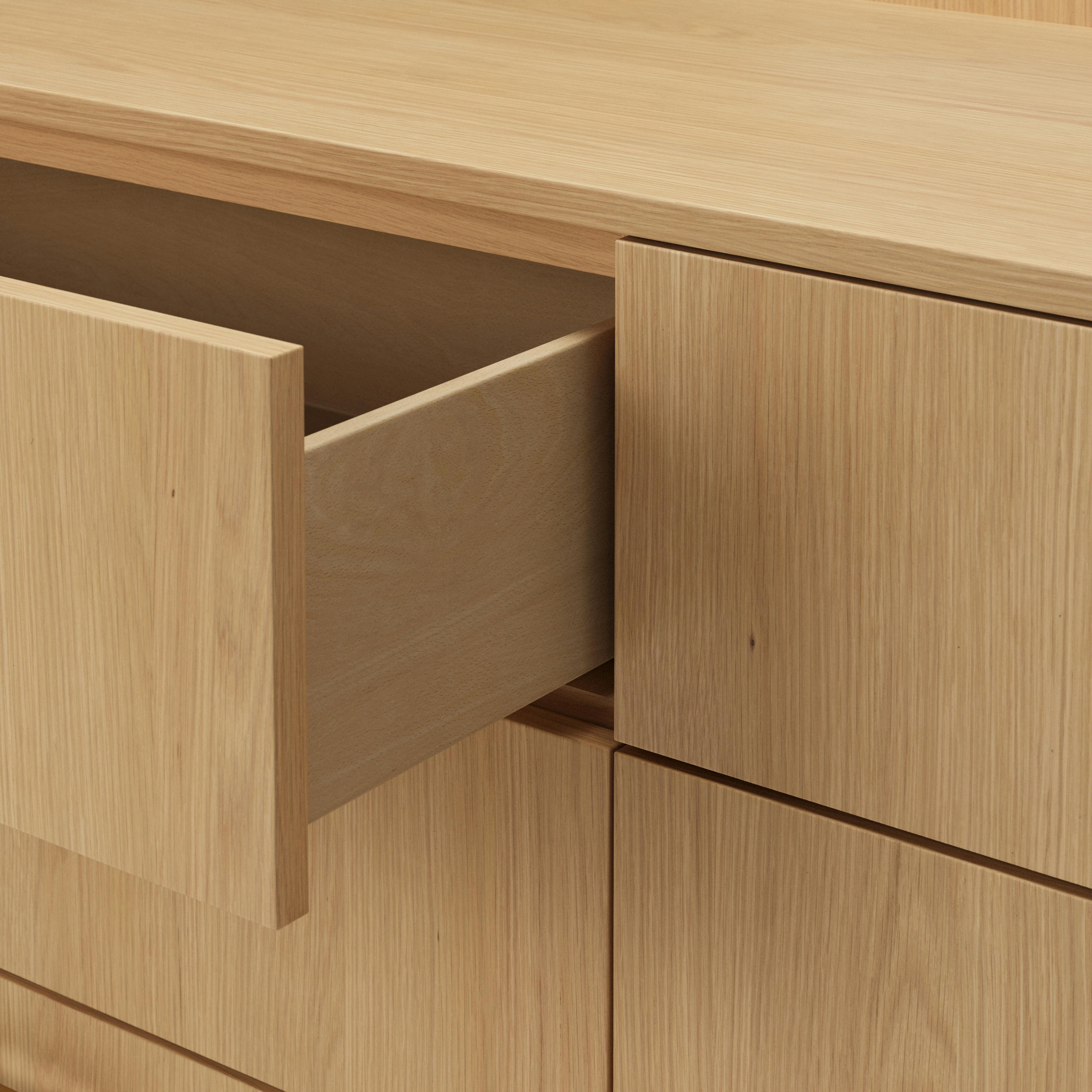 Miila White Oak 6-Drawer Double Dresser | Article