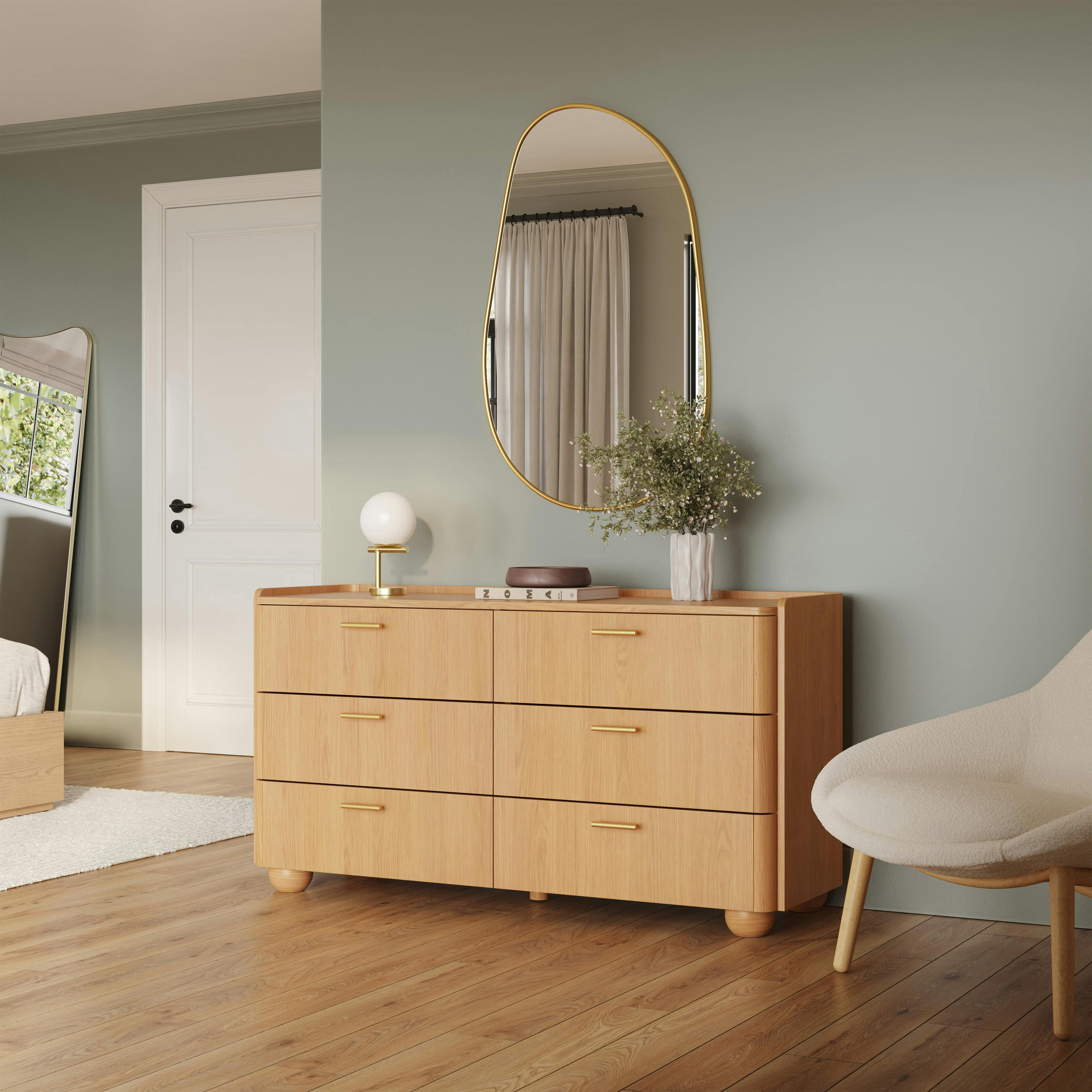 Miiii様【1脚】JOURNAL STANDARD FURNITURE Miila White Oak 6-Drawer Double Dresser | Article