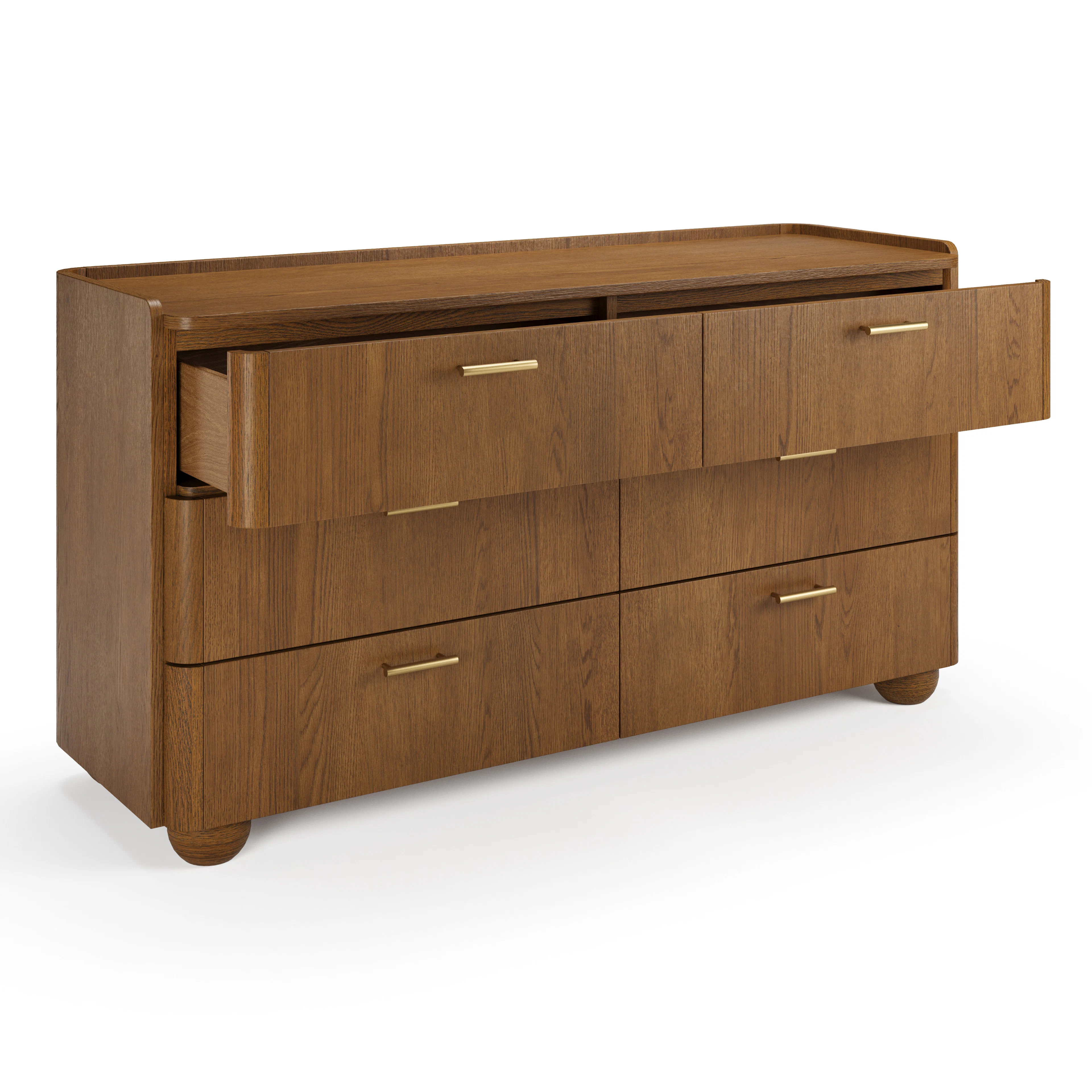 Miila 6-Drawer Double Dresser - Smoked Oak