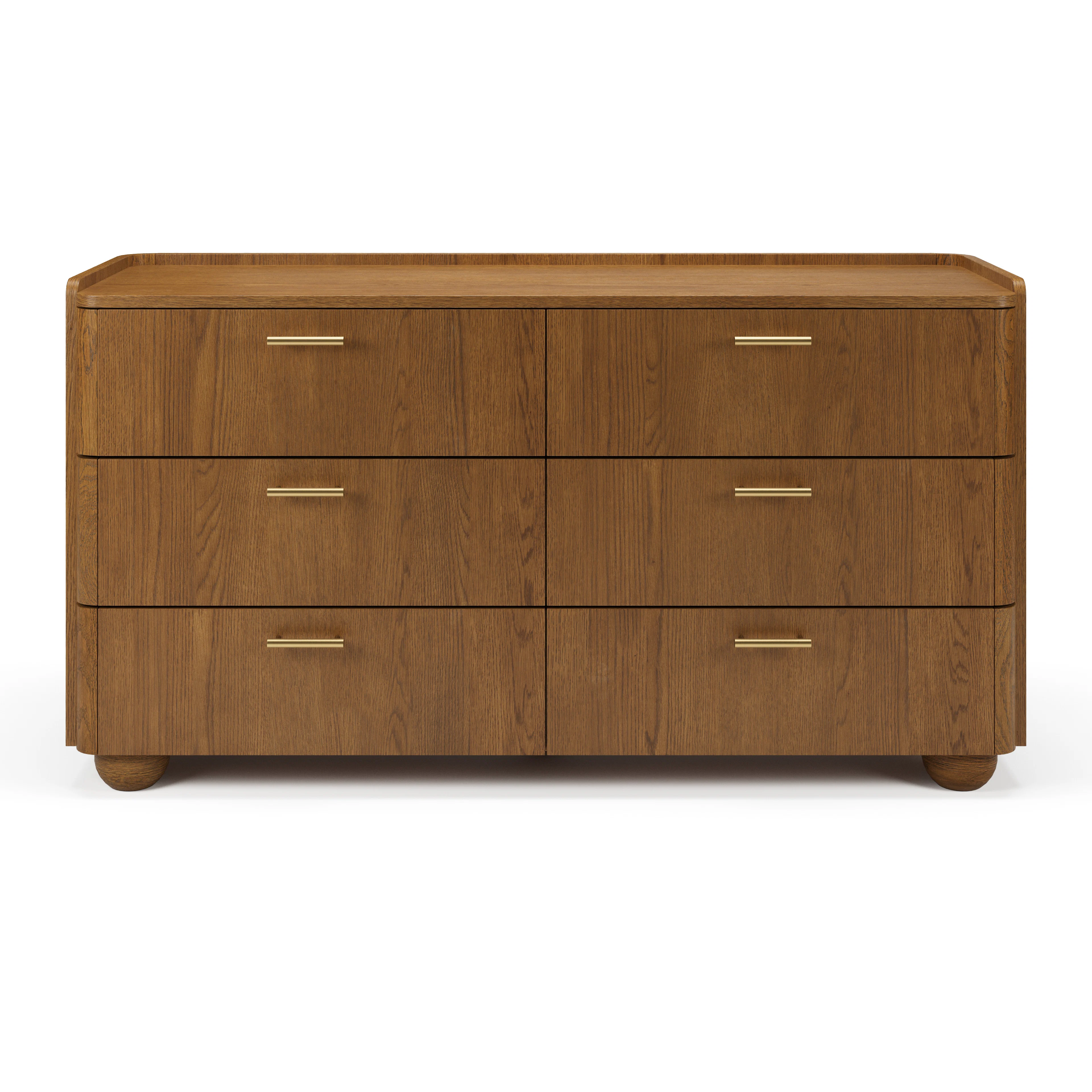 Miila 6-Drawer Double Dresser - Smoked Oak