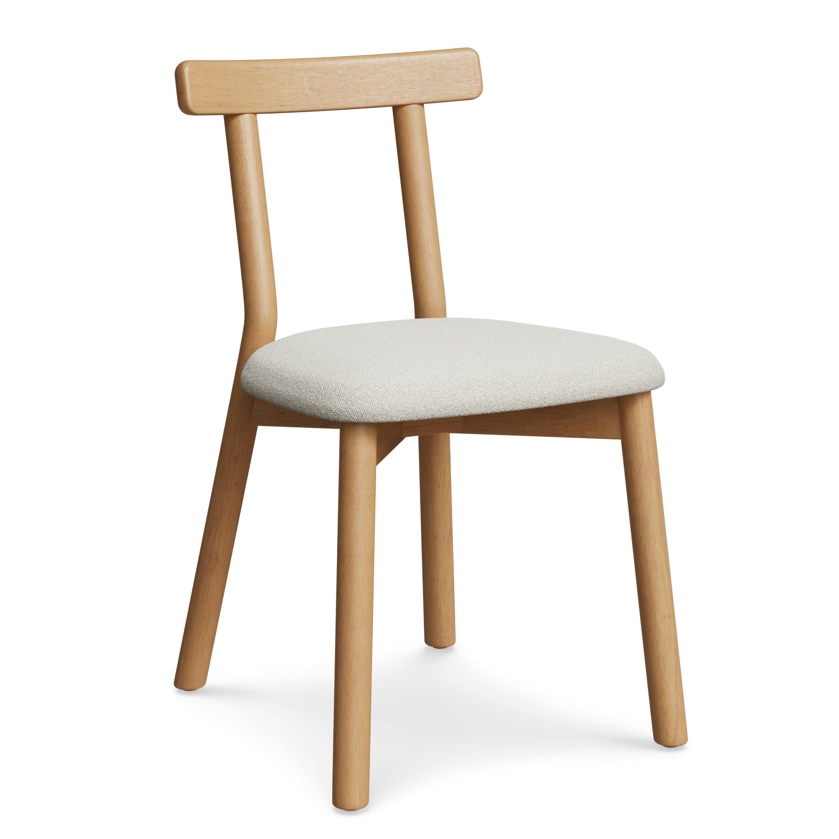 Ulka Oak and Ratine Ivory Dining Chair | Article