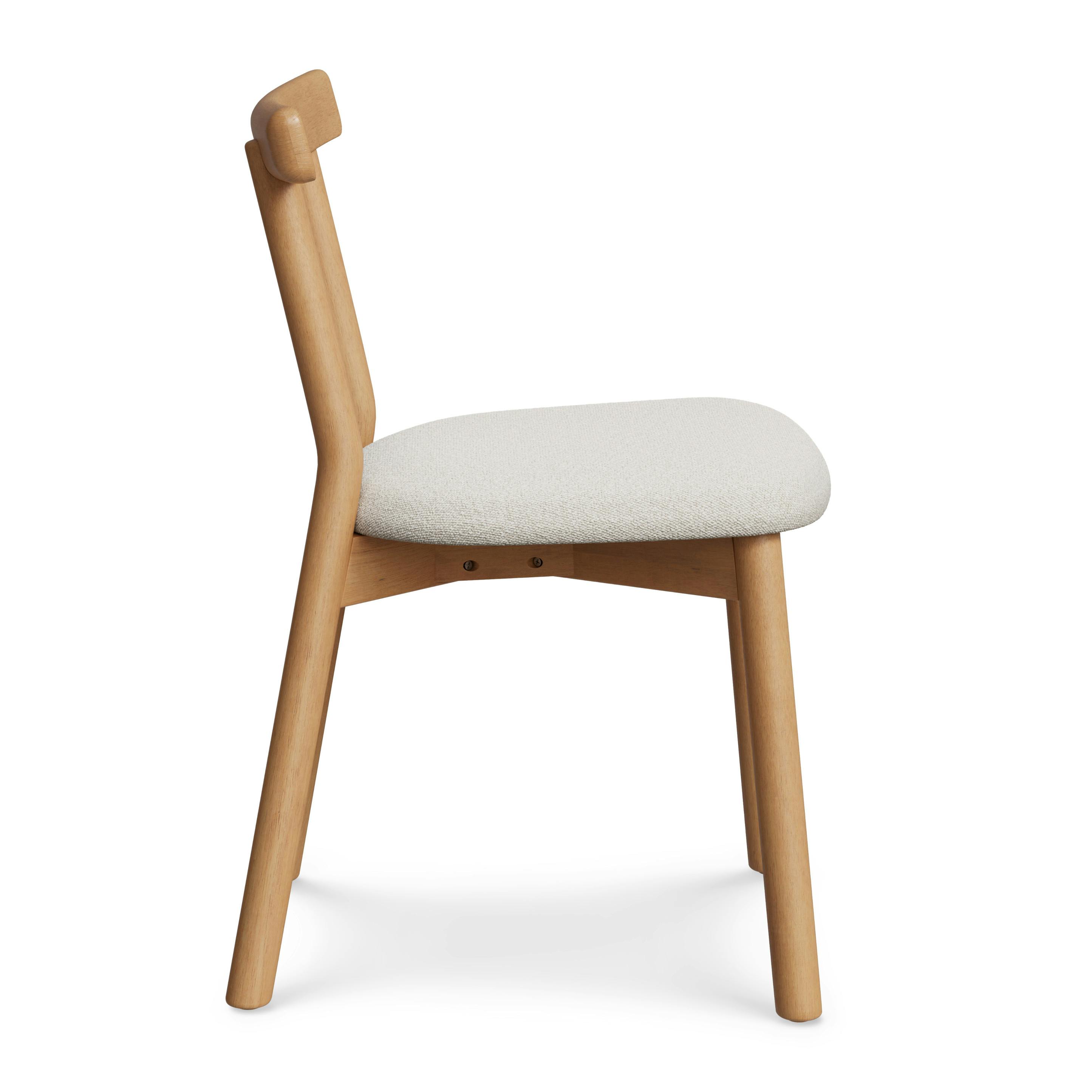 Ulka Oak and Ratine Ivory Dining Chair | Article