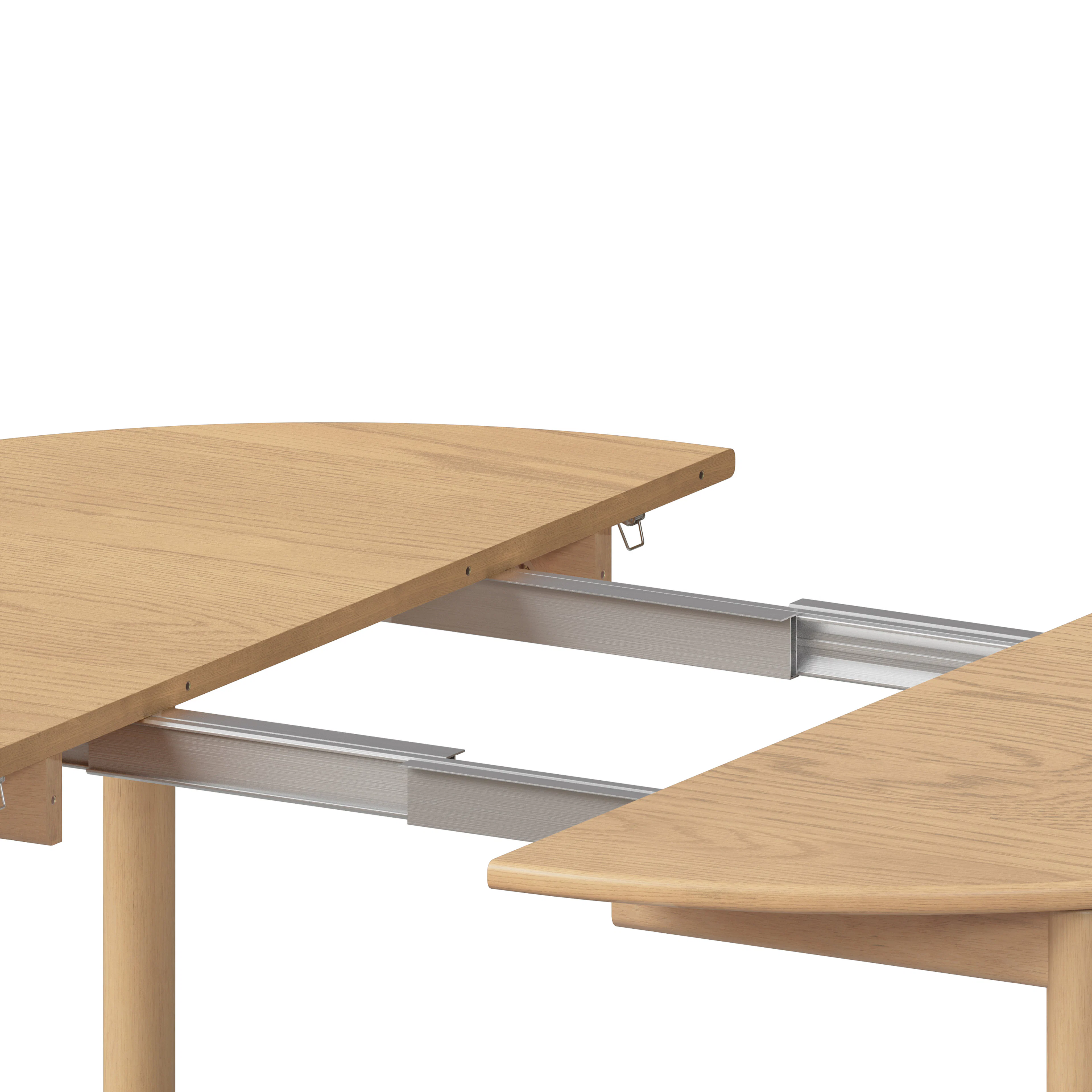 Heidi Extendable Round Dining Table - White Oak