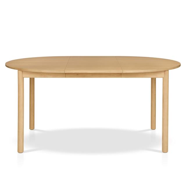 Heidi White Oak Extendable Round Dining Table for 6 | Article