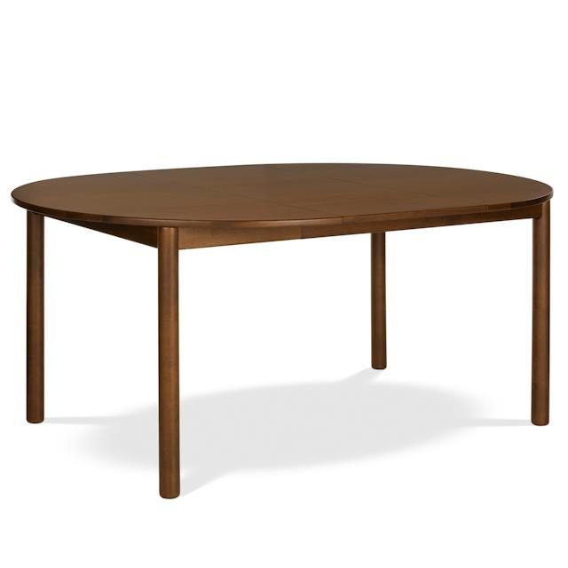 Heidi Walnut Extendable Round Dining Table for 6 | Article