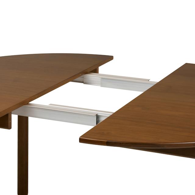 Heidi Walnut Extendable Round Dining Table for 6 | Article