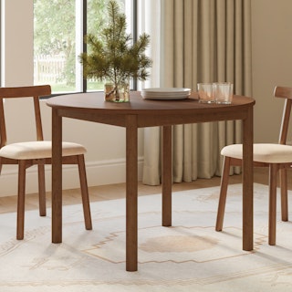 Heidi 42" Round Dining Table - Walnut