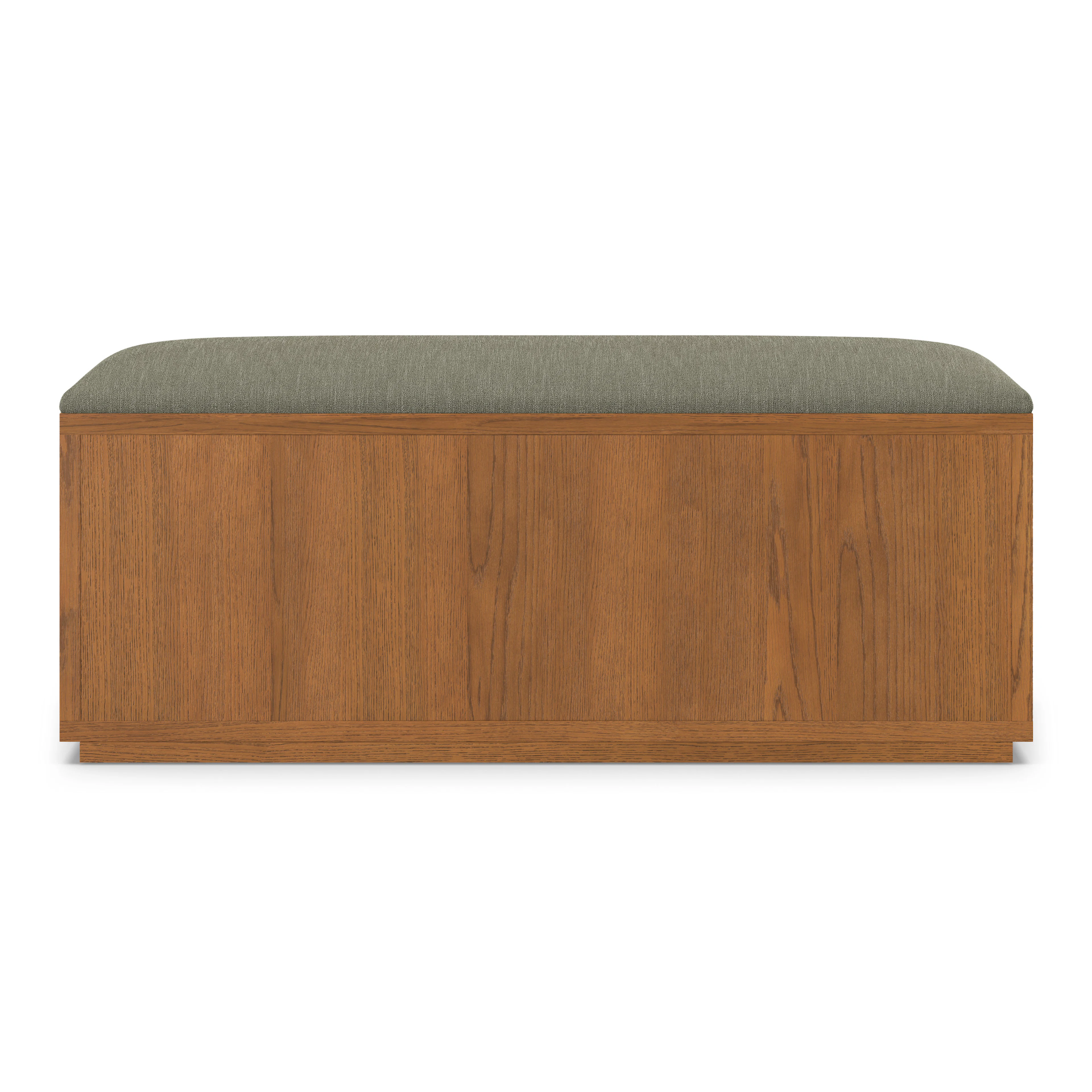 Kouva 47" Bench - Smoked Oak and Algonquin Green