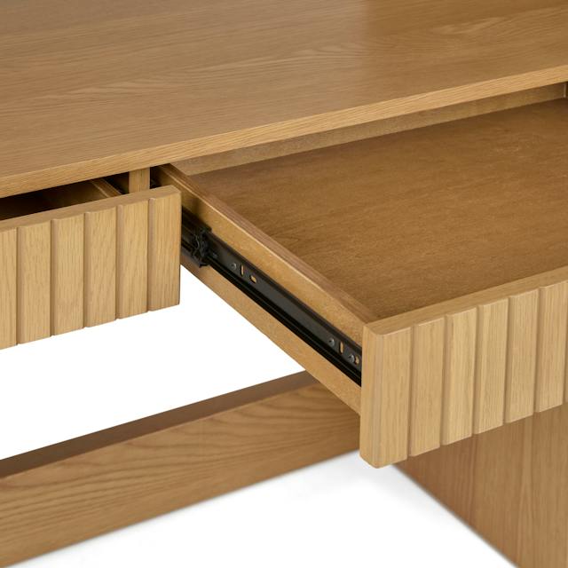 Kouva Natural Oak Modular Wall Desk | Article