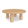 Adel 42" Round Coffee Table - White Oak