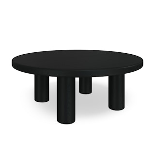 Adel 42" Round Coffee Table - Black