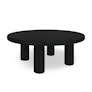 Adel 42" Round Coffee Table - Black