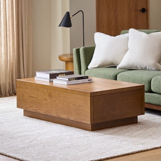 Leif 47" Storage Coffee Table - Smoked Oak